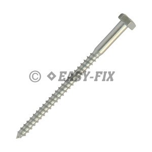 Şurub pt lemn cap hexagonal DIN 571 -  6,0x 90 ZA (100 buc)