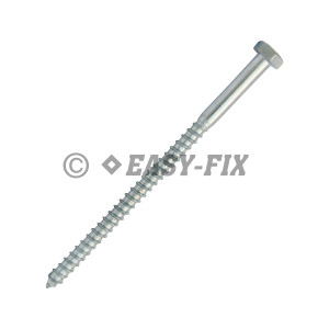 Şurub pt lemn cap hexagonal DIN 571 -  8,0x140 ZA (50 buc)