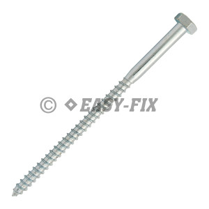 Şurub pt lemn cap hexagonal DIN 571 - 10,0x180 ZA (25 buc)