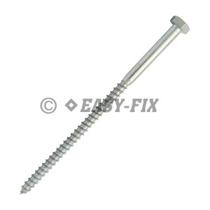 Şurub pt lemn cap hexagonal DIN 571 - 10,0x200 ZA (25 buc)