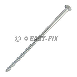 Şurub pt lemn cap hexagonal DIN 571 - 10,0x220 ZA (25 buc)