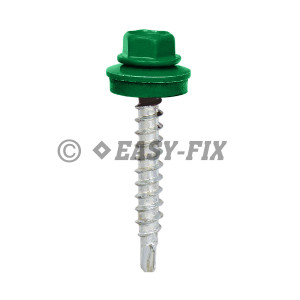 Şurub vopsit DIN 7504K-R + EPDM Ø14 - 4,8x 29 RAL 6002 (100 buc)