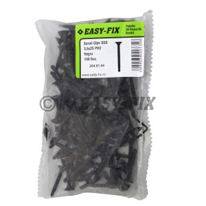 Şurub autoforant pt. gips carton 3,5x25 Negru - PH2 (100 buc)