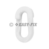 Za pentru reparaţie lanţ Ø 8,0 mm - Plastic Alb (4 buc)