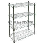 Raft 4 polite dreptunghiulare 750x350mm H1,5m - Cromat