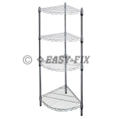 Raft 4 polite triunghiulare 450x450mm H1,8m - Cromat