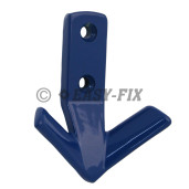 Cuier aluminiu 2 carlige 495.46 - Albastru