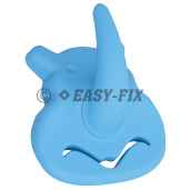 Cuier plastic 70x75x45mm - Rinocer - Albastru