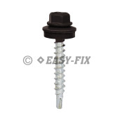Şurub vopsit DIN 7504K-R + EPDM Ø14 - 4,8x 20 RAL 8019 (250 buc)