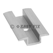 Clema mijloc pentru fixare module fotovoltaice 15x70mm - Aluminiu - 8 buc/punga