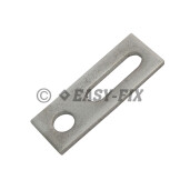 Placa adaptare pentru panouri fotovoltaice/ solare - 82x40x5mm - Inox A2