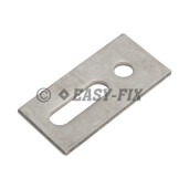 Placa adaptare pentru panouri fotovoltaice/ solare - 82x30x5mm M12 - Inox A2