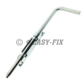 Zavor pentru porti L200mm - Zincat Alb