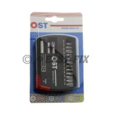 Set capete BIT OST 25mm inel color  - 15 buc/Blister