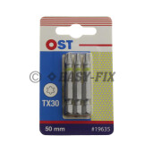 Set cap BIT OST inel Galben 50mm Torx TX30  - 3 buc/Blister