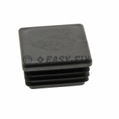 Capac plastic pentru teava patrata  30 x 30 mm - Negru 