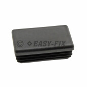 Capac plastic pentru teava rectangulara 60 x 40 mm - Negru