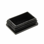 Capac plastic pentru teava rectangulara 60 x 40 mm - Negru