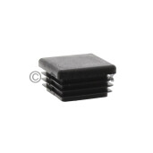 Capac plastic pentru teava patrata  15 x 15 mm - Negru 