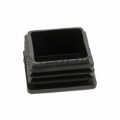 Capac plastic pentru teava patrata  60 x 60 mm - Negru