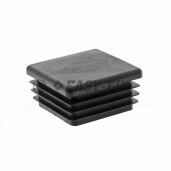 Capac plastic pentru teava patrata  60 x 60 mm - Negru