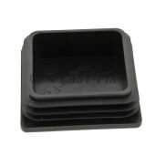 Capac plastic pentru teava patrata 100 x100 mm - Negru