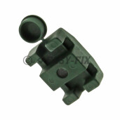 Set clema plastic pentru prindere panouri bordurate gard 40x30 - Verde