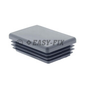 Capac plastic pentru teava rectangulara  30 x 20 mm - Gri RAL 7024