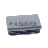Capac plastic pentru teava rectangulara  50 x 30 mm - Gri RAL 7024