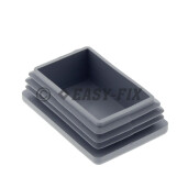 Capac plastic pentru teava rectangulara  50 x 30 mm - Gri RAL 7024
