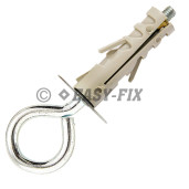 Ancoră din nylon Ø12 cu cârlig tip O - M 5x45 ZA (100 buc)