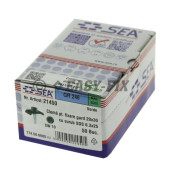 Clemă pentru fixare gard 20x30mm cu şurub autoforant 6,3x25 - RAL 6005 (50 buc)