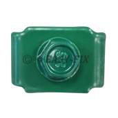 Clemă pentru fixare gard 20x30mm cu şurub autoforant 6,3x25 - RAL 6005 (50 buc)