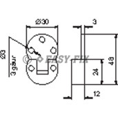 Balama opritor H 12 231-05 plastic - ZG+Maro