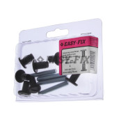 Set Şurub cuplare cu cap plastic M6x46mm - Maro - 4 buc