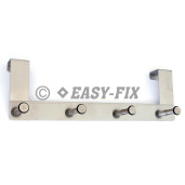 Cuier usa grosime 40mm, 4 carlige - 403x85x130mm - Inox