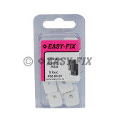 Clemă pentru fixat oglinzi plastic - Albă