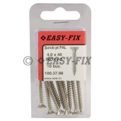 Şurub pt PAL şi lemn cap înecat 4,0x 40 Inox A2 PZ2