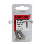 Şurub cap hexagonal M 8x 20 DIN 933 Inox A2