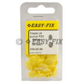 Capac plastic pentru cap înecat  PZ2 - Galben