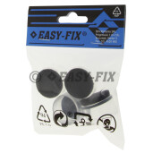 Protectie pentru picior metalic scaun Ø25mm - Transparent/Feltru (4 bucati)