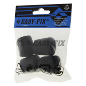 Protectie pentru picior metalic scaun Ø22mm - Negru(4 bucati)