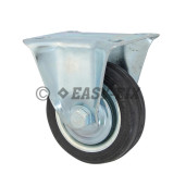 A-Roată cu placă fixă Ø 75x23 H= 97 - 40kg OL+Cauciuc