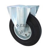A-Roată cu placă fixă Ø150x40 H=185 -110kg OL+Cauciuc