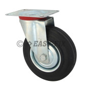 A-Roată cu placă rulment Ø200x46 H=235 -150kg OL+Cauciuc