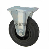 D-Roată cu placă fixă Ø125x34 H=155 -100kg PP+Cauciuc