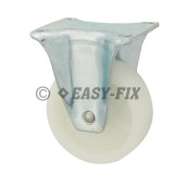 H-Roată cu placă fixă Ø 65x23 H= 84 - 50kg Ny Alb