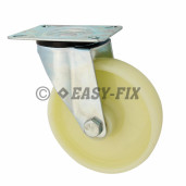 J-Roată cu placă rulment Ø125x32 H=155 -160kg PP Alb