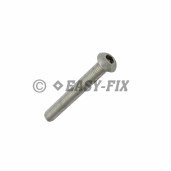 Şurub cap rotund imbus  ISO 7380 M10x 90 Inox A2 SW 6 (50 buc)