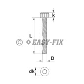 Şurub cap cilindric DIN 912- 12.9  M12x 25 Negru SW10 (50 buc)